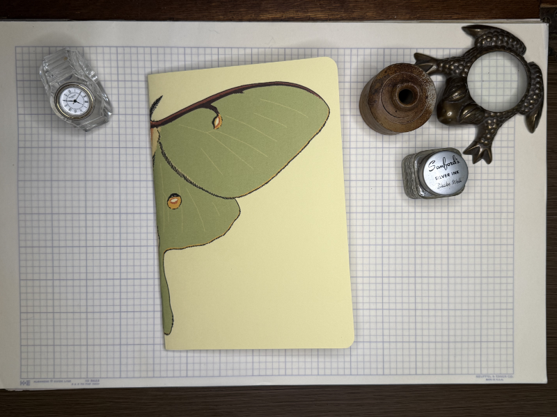 Luna Moth A5 Notebook Insert
