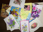 Vintage collection of birthday cards