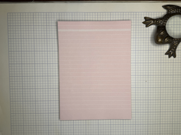 Vintage pink writing paper