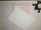 Vintage pink writing paper