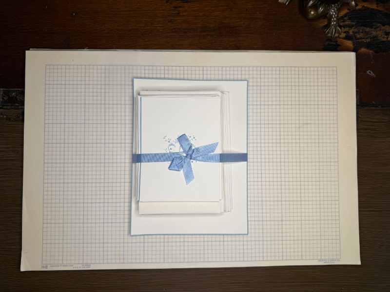 Vintage Montag's Madeira Stationery Engraved Initial J Set
