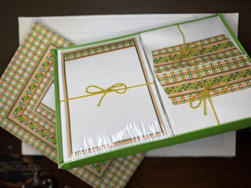 Vintage 1970s Eaton's Mediterranean Stationery Set