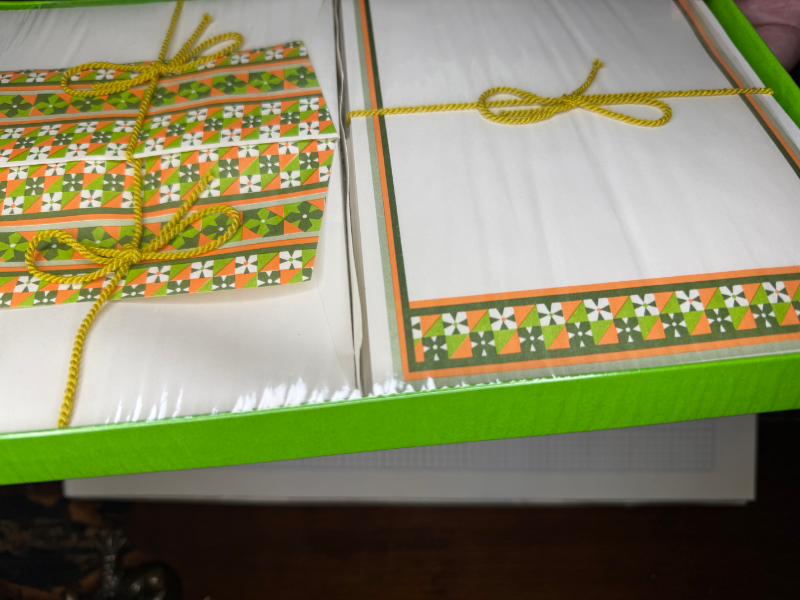 Vintage 1970s Eaton's Mediterranean Stationery Set