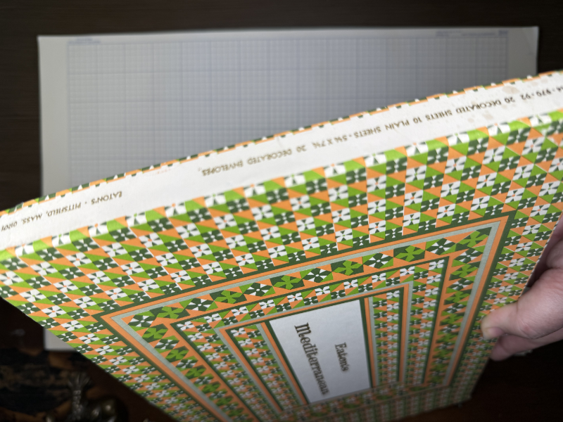 Vintage 1970s Eaton's Mediterranean Stationery Set