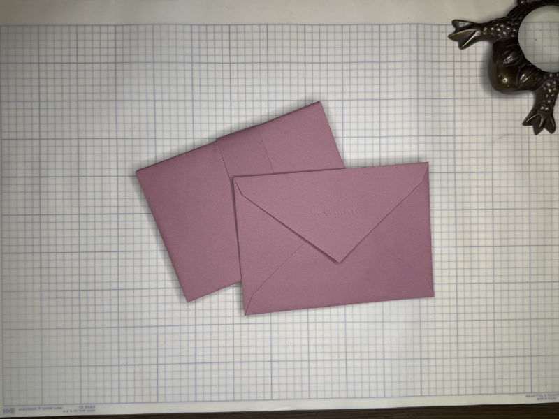 Vintage Rose Pink Hallmark Envelopes