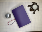 Purple leather A6 Journal with Two Inserts