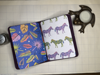 Purple leather A6 Journal with Two Inserts