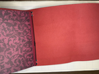 Red Leather Journal Cover with Gold Concho and 2 Inserts