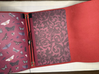 Red Leather Journal Cover with Gold Concho and 2 Inserts