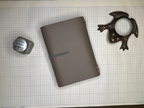 Taupe Leather A6 trifold journal with two inserts