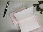 Blush pink Crane’s Kid Finish Note Cards—Blank
