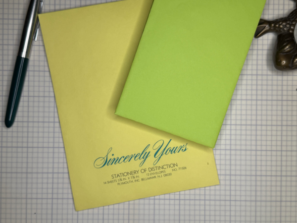 Vintage Lemon and Lime Stationery Set